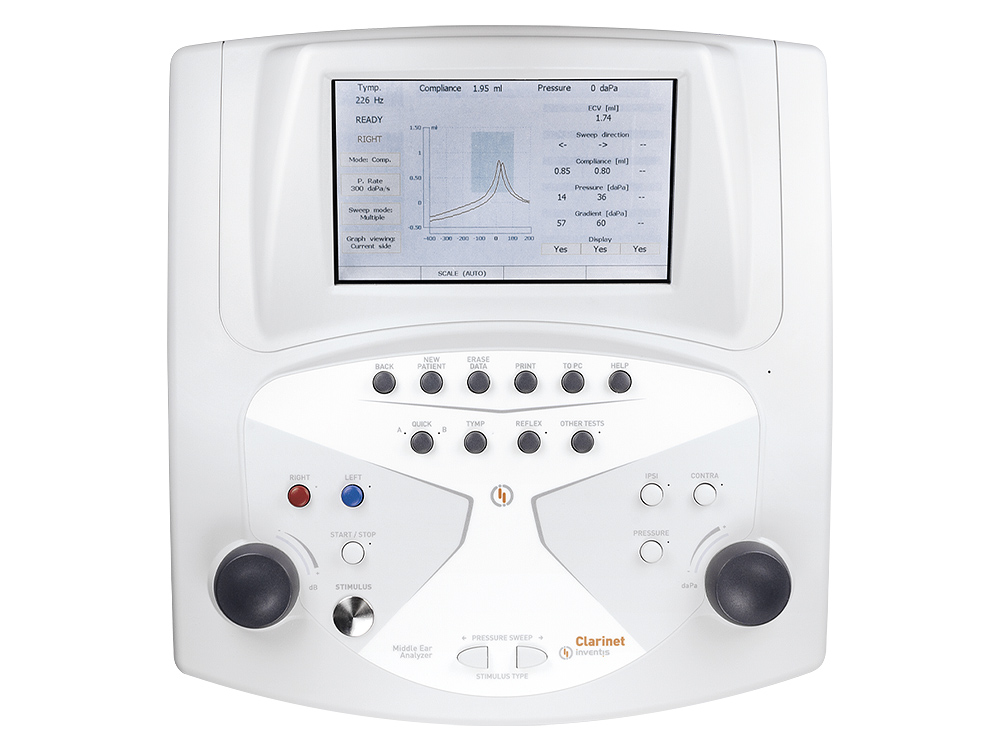 Inventis Clarinet high-frequency and multi-component tympanometry